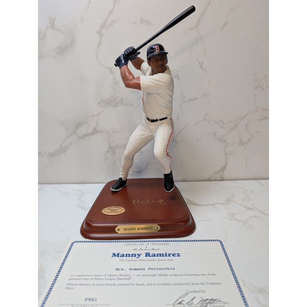 MANNY RAMIREZ DANBURY MINT LIMITED EDITION FIGURINE RED SOX READ DESCRIPTION